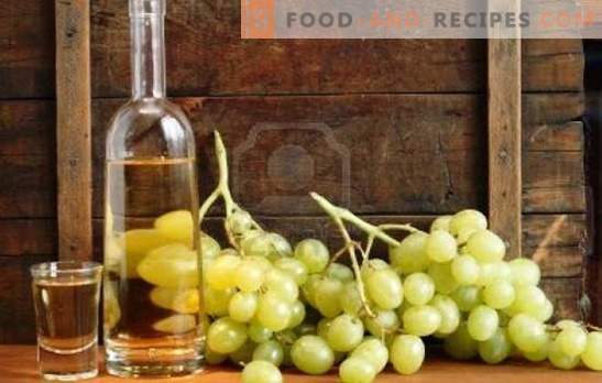 Domowa chacha z winogron - proste przepisy. Gotowanie kryształowo czystych chacha z winogron w domu