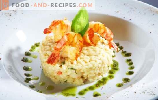 Shrimp Risotto to włoskie danie w twojej kuchni. Wybór najlepszych przepisów na risotto z krewetkami: w śmietanie iz winem