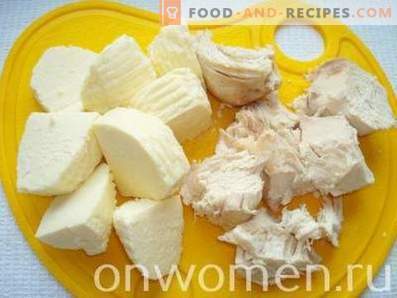 Rolka Lavash z kurczakiem, serem i świeżym ogórkiem