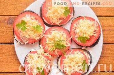 Smażone bakłażany z pomidorami i serem