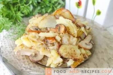 Jak smażyć ziemniaki z grzybami na patelni