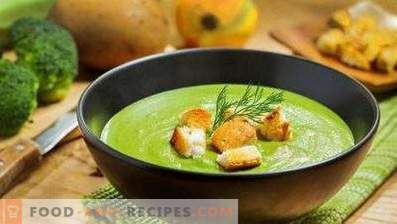 Zupa krem ​​z brokułów ze śmietaną