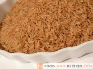 Brązowy ryż: korzyści i szkody