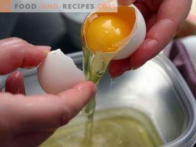 How to separate the white from the yolk