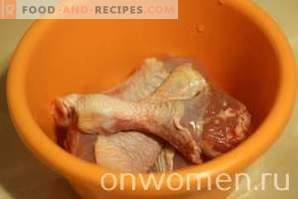 Podudzia z kurczaka marynowane w kiwi