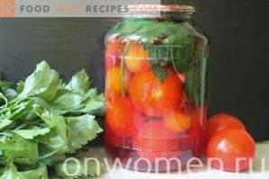 Marynowane pomidory z wiśniową śliwką na zimę