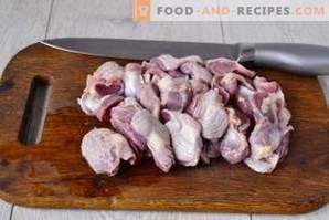 Estomacs de poulet: avantages et inconvénients