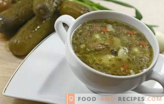 Pickle: krok po kroku przepis na pyszną zupę. Klasycznie, szczupłe i inne rodzaje marynat, przepisy krok po kroku, porady i wskazówki