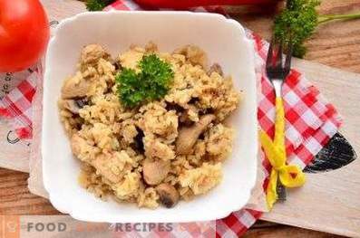 Kyckling och svamp risotto