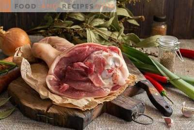 Sałatka z galaretki i mięsa - 2 dania z 1 golonki wieprzowej