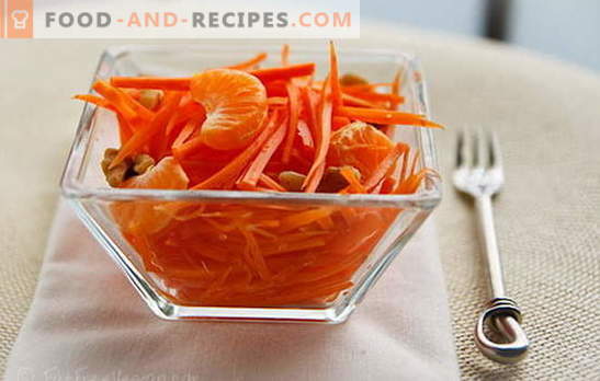 Insalata di carote di vitamine: il gusto e i benefici di un pasto semplice. Ricette per insalata di carote di vitamine: dessert o snack